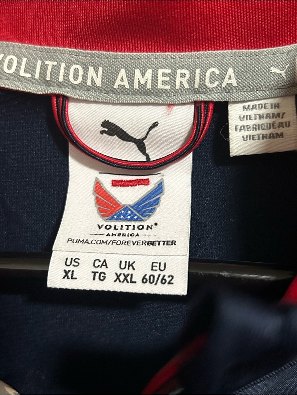 Volition PUMA collab Airborne Blue Sleeveless Zip Front performance Vest - Picture 5 of 5